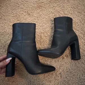 Steve Madden Black Ankle Boots